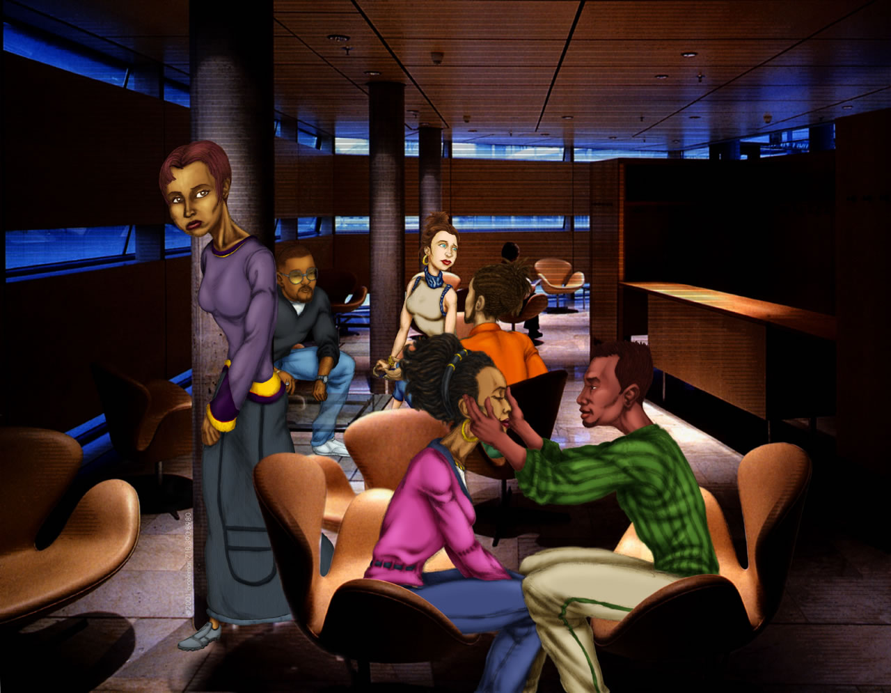 Tha Rub, illustration by omniosi. Dark version.