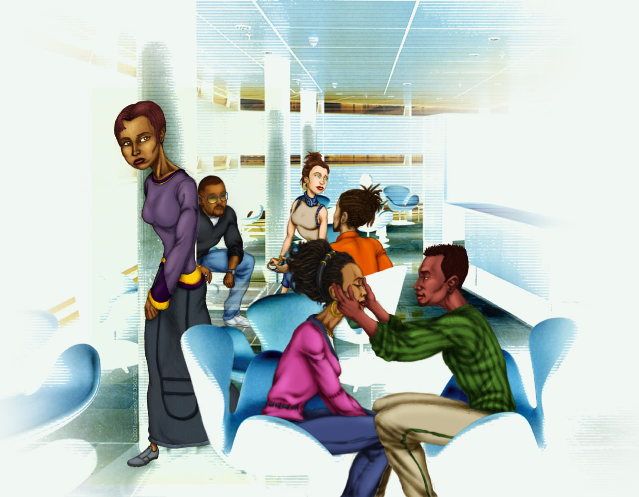 Tha Rub, illustration by omniosi. Light version.