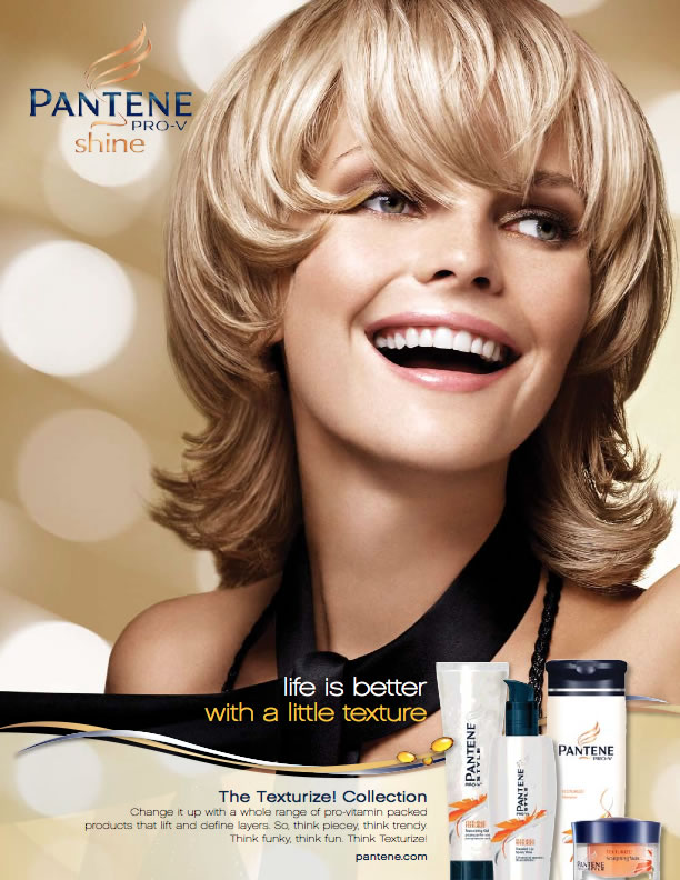 Pantene ‘Always Smooth’ single page print ad.